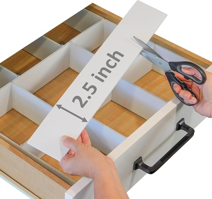 DRAWER DADDY - The world's most customizable drawer organizer. | Custom drawer dividers that fit any drawer. DIY cut to fit design, adjustable organizer for kitchen, bathroom, desk, and more