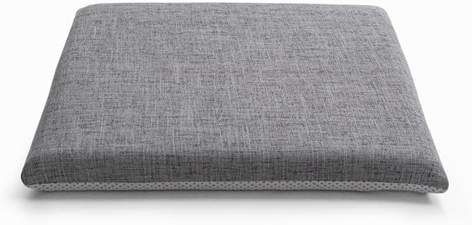 Lifup Chair Cushion Memory Foam Pads, Square Non-Slip Dining Chair Cushions with Ties for Home Office Restaurant Chair Patio Chairs Grey 2 16 x 16 Inch