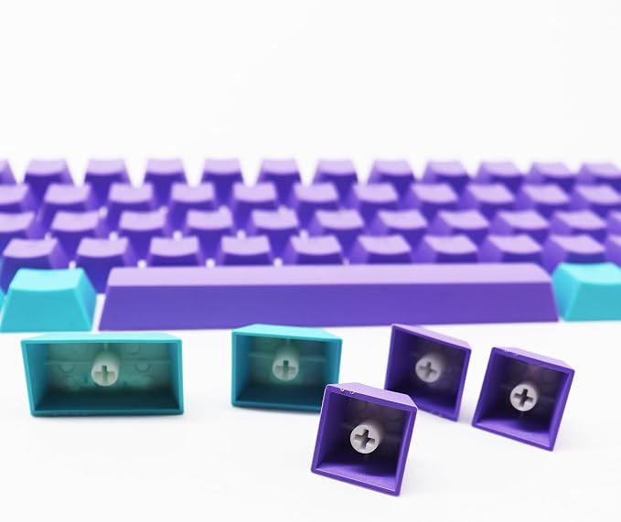 Guffercty kred 60 Percent PBT Keyboard Keycaps OEM Profile, Custom Keycaps Double Shot for 61 60% Mechanical Keyboard (SEHN)