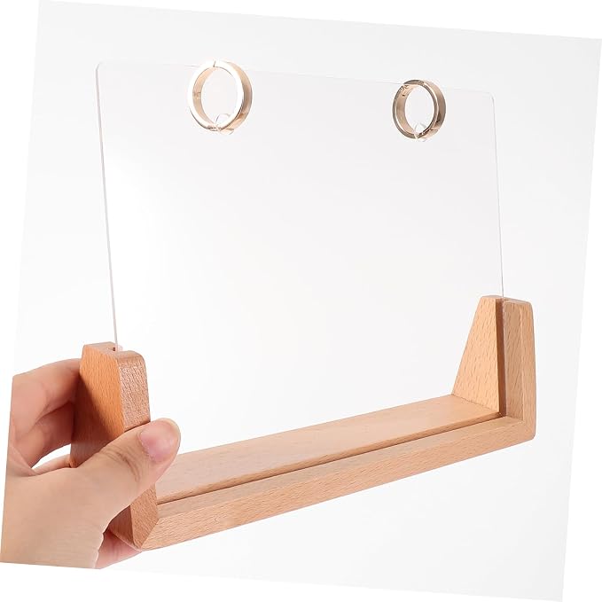 ARTIBETTER Desktop Decor Flip Calendar Parts Calendar Rack for Office Quick Setup