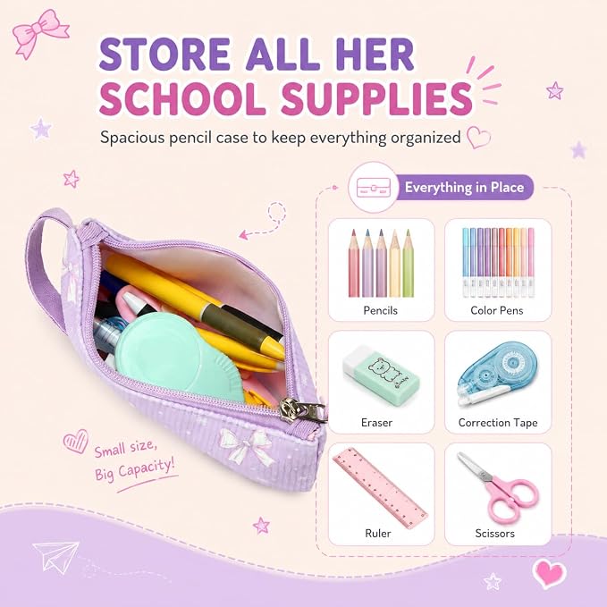 BTOOP School Backpacks for Teen Girls Bookbags Lightweight Kids Backpack School Bags Set with Lunch Box Pencil Case