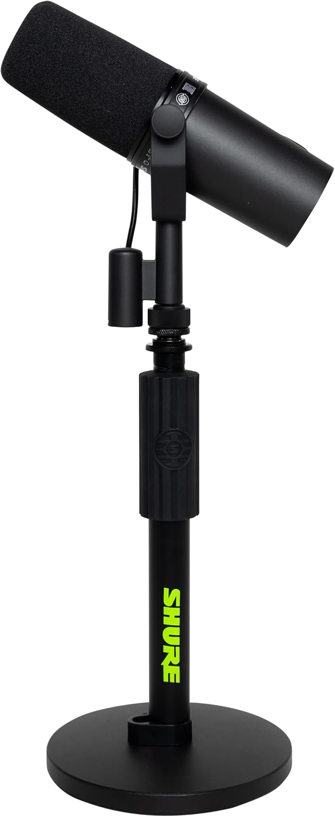 Shure by Gator Round Base Desktop Mic Stand with Standard Height-Adjustable Twist Clutch and 6" Base; (SH-DESKTOP1)