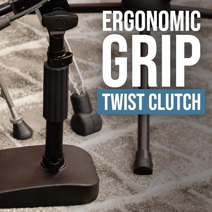 Shure by Gator Compact, Low Profile Mic Stand with Single-Section Boom; (SH-DESKTOP2)