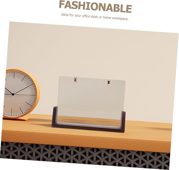 NUOBESTY 1set Wooden Desk Calendar Holder Sturdy Bracket for Photos and Notes Versatile and Easy to Install Calendar Stand for Decor