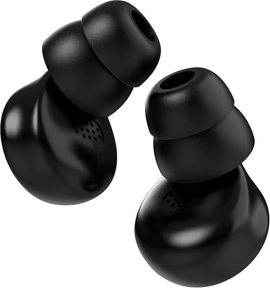 M1 Ear Plugs,45dB Ear Plugs for Sleeping,High Fidelity Concert Ear Plugs for Noise Reduction,Work,Travel,Sports,with 6 Silicone Earplug Tips,Reusable Noise Cancelling,Black