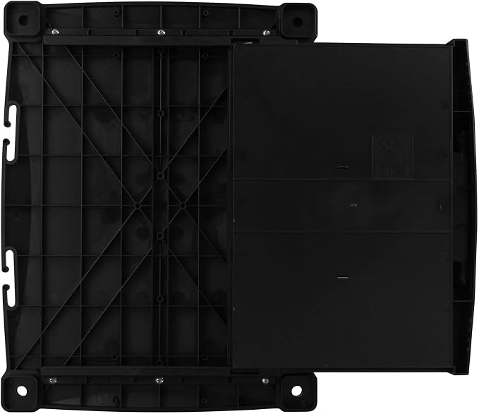 Kantek Two-Level Monitor Stand, 17" X 13.25" X 3.5" To 7", Black, Supports 50 Lbs