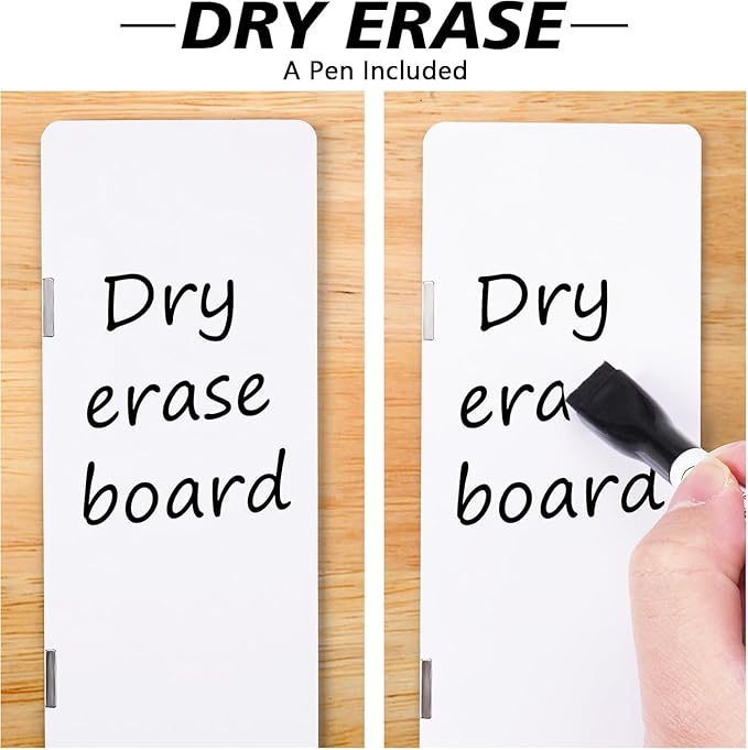 1 pc Dry Erase Monitor Memo Board, Magnetic Dry Erase Multifunction Whiteboard Monitor Side Panel, Desktop Memo Board with a Pen (1)
