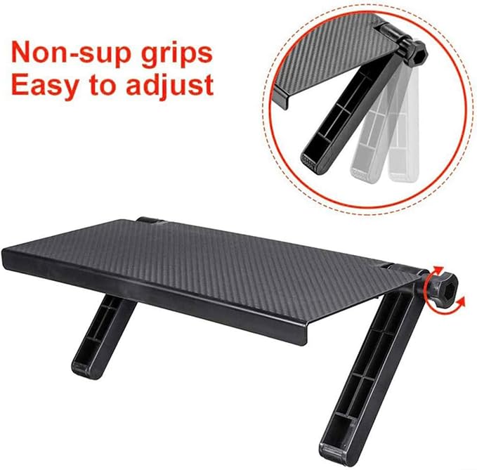 Adjustable TV Top Shelf Screen Caddy, For Monitors And Computers, Space Saving Storage Rack With Anti Slip Design For Home Desk Use(S)