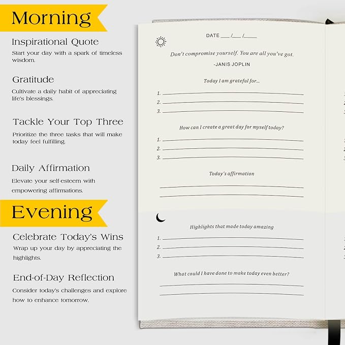 The Original Gratitude Journal - Daily Gratitude Practice with Inspiring Prompts & Quotes for Mindfulness, Reflection & Personal Growth 2026 - Wellness Journal for Men & Women