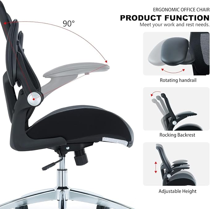 Office Chair Ergonomic Desk Chair-400lbs Big and Tall Heavy Duty, Wide & Soft 3D Modeling Foam Cushion Home Office Desk Chair with Adjustable Seat Height, Executive Computer Task Chair