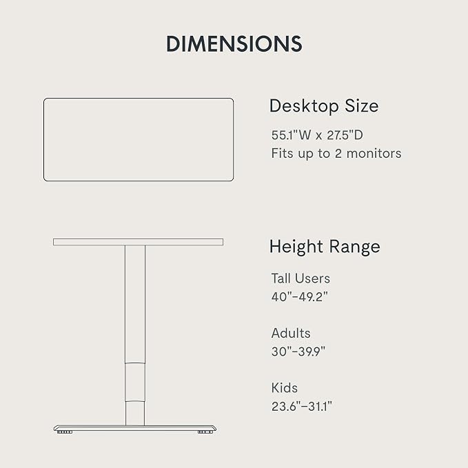 FLEXISPOT E6 Bamboo 3-Stage Dual Motor Electric Standing Desk 55 x 28 Sit Stand Up Desk, Holds 220 lbs, Adjustable Height w/Memory Presets, Solid Walnut Bamboo Desktop & Black Frame, Ships in 2 Boxes