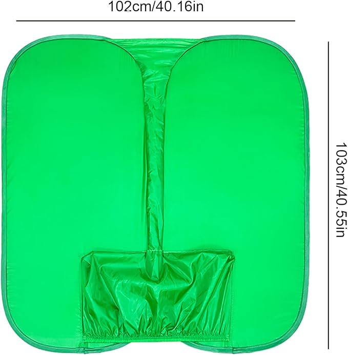 Streaming Green Screen Chair | Reversible Photography Backdrop, Portable Soft Fabric, Compact Foldable Sheet | Perfect Webcam Video Setup, Live Broadcast, Streaming, Video Conferencing, Content