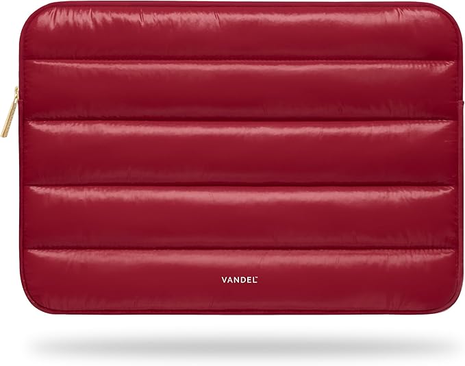 VANDEL - The Original Puffy Laptop Sleeve 13-14 Inch. White Laptop Sleeve for Women. Carrying Case Cover MacBook Pro 14 in, MacBook Air 13 Inch, iPad Pro 12.9, Dell, Asus, HP