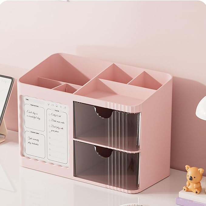 Sturdy Stationery Tray Multi Layer Design for Neatly Arranging Pens Clips and Small Items Minimalist Desk Planner