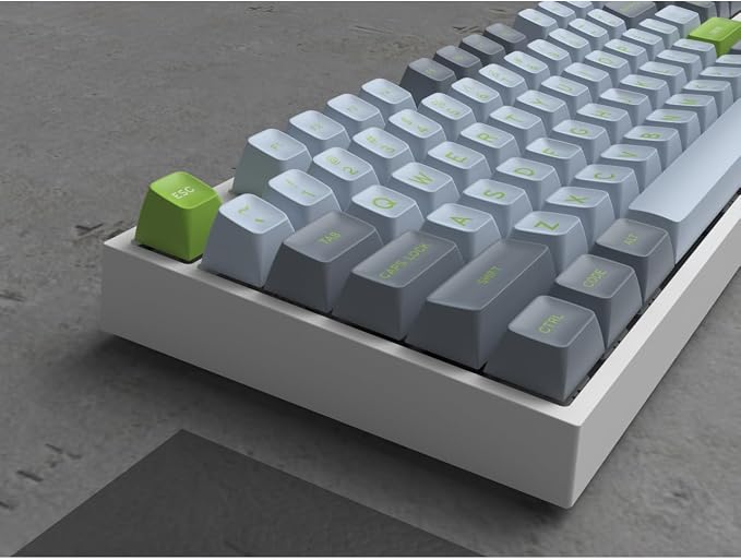 Guffercty kred SA Profile PBT Keycaps,172 Set Double Shot Durable Keycaps for Custom Mechanical Keyboard Mod Fit 60% 100% Layout for Gamers Typists (Lime)