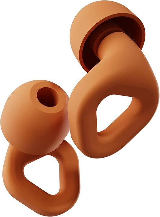Zenz Unwind Ear Plugs for Sleeping Noise Reduction – Soft Silicone Reusable Earplugs for Sleep, Focus & Work – 28dB Noise Reduction with Storage Case – XS/S/M/L Eartips (Blaze Orange, One Size)