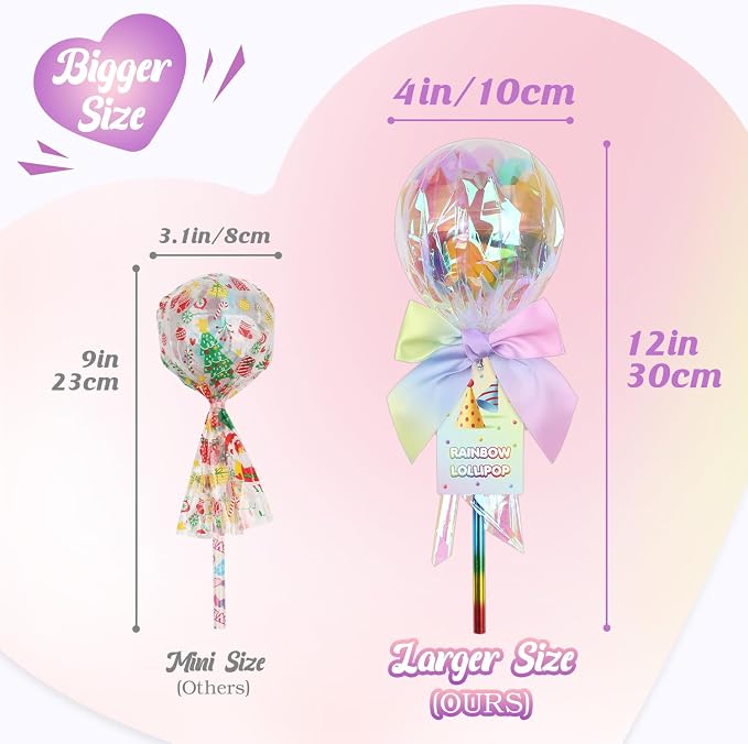 24 Pack Giant Rainbow Stationery Set Party Favors & Goodie Bags for Kids, Return Gifts for Birthday Party, Classroom Rewards Prizes & Gifts Exchange for Students, Back to School Stationery Gift.