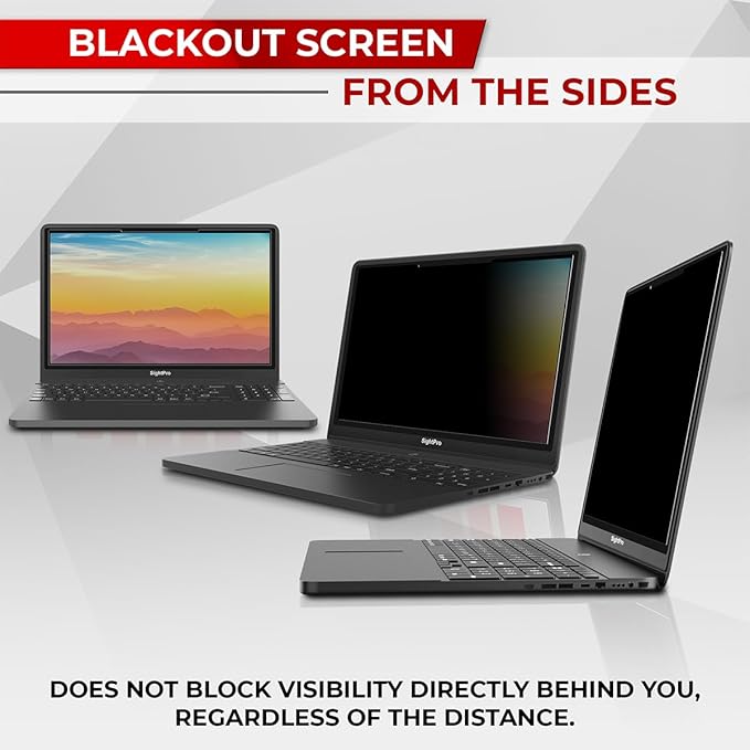 Magnetic Laptop Privacy Screen 13.3 Inch 16:10 - Patented Removable Laptop Privacy Filter Shield and Protector