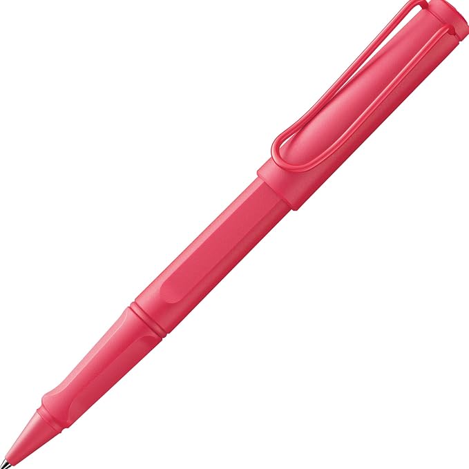 Lamy safari sunset - Rollerball Pen with ergonomic grip & line width M - for pleasant long writing - made of robust ASA plastic - including rollerball refill M 63 in black