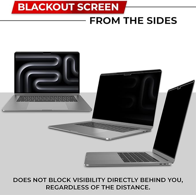 Magnetic Privacy Screen for MacBook Pro 16 Inch (2021-2026, M1, M2, M3, M4, M5, Pro, Max) Patented Removable Laptop Privacy Filter Shield and Protector