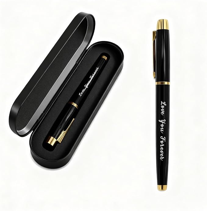 TANWIH Gifts for Husband - Love Husband Forever Gel Pen Set - Husband's Birthday Anniversary Fathers Day Pen Gift from Wife