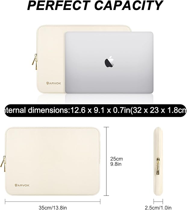 ARVOK Laptop Sleeve Case,Waterproof Notebook Cover for MacBook Air MacBook Pro inch, Computer Carrying Bag