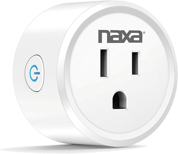 NAXA Electronics Nsh-1000 Wi-Fi Smart Plug, Compatible with Smart Life, Amazon Alexa, Google Home, and Ifttt