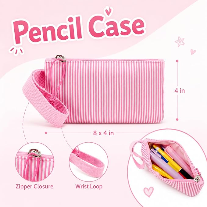 BTOOP School Backpacks for Teen Girls Bookbags Lightweight Kids Backpack School Bags Set with Lunch Box Pencil Case