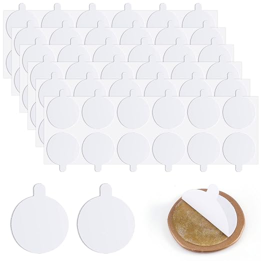 360 PCS Double Sided Adhesive Wax Seal Stickers - Removable Sticky Tack Putty for Sealing Backing (1 Inch)