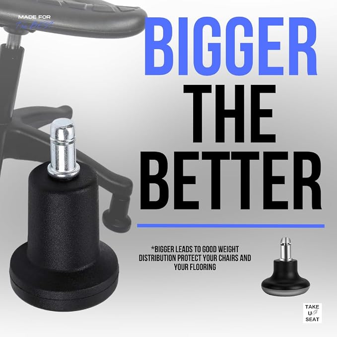 TAKE UR SEAT Ultimate All Purpose Stool, Heavy Duty, Built and Shipped Within 24 Hours, Desk Height 16-21", Great for Medical, Lab, Cleanroom, Spa, Salon, Office, Shop, Garage (Glide)