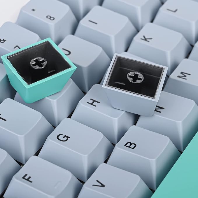 GTSP 171-Keys Cherry Profile PBT Key Caps for Mechanical Keyboards, Double Shot Custom Keycap for US Layout 60% 65% 100% MX Switches (Hammerhead Shark)