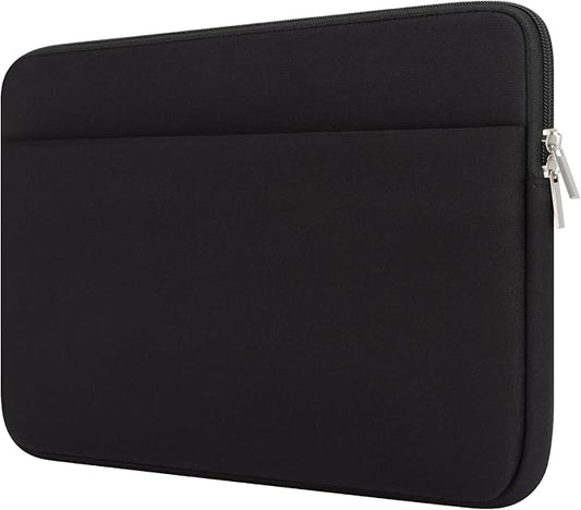 Laptop Sleeve Bag Compatible with 15.6 inches HP Acer Asus Portable Case with Front Pocket Padded Computer Pouch Cover Shockproof Protective for 15.6” Laptop,Black