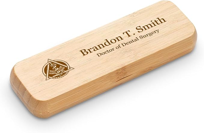 Executive Gift Shoppe | Dentist Theme Laser Engraved Bamboo Pen and Box Set