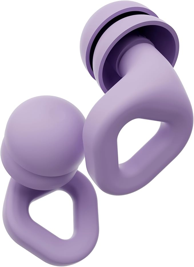 Zenz Unwind Pro Ear Plugs for Sleeping Noise Reduction – Soft Silicone Reusable Earplugs for Sleep, Focus & Work – 35dB Noise Reduction with Storage Case – XS/S/M/L Eartips (Nebula Purple, One Size)