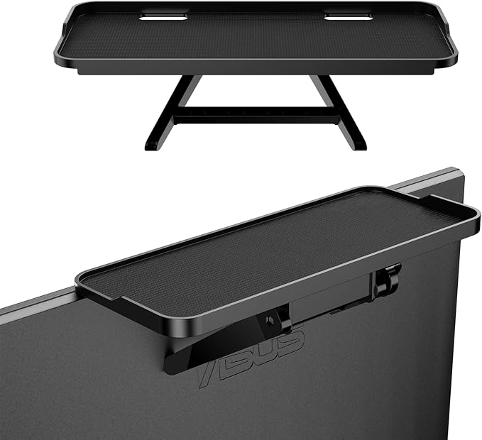 TV Screen Top Shelf Monitor Shelf Adjustable Computer Screen for Office Desk, Cellphone Stand, Media Box, Game Console, Router 11.8 x4.7 inch TV Tray Stand Mount Storage Organizer Bracket