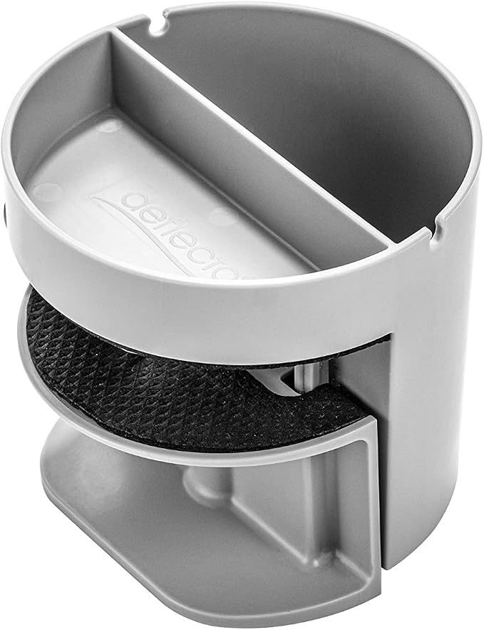 deflecto Standing Desk Small Desk Organizer, Two Sections, 3.85 x 3.85 x 3.54, Gray