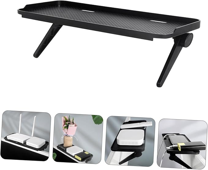 Monitor Top Storage Rack No Perforation Design for Desk Displays Space Saving for Enhanced Storage Compatible with Flat Screen and Monitors
