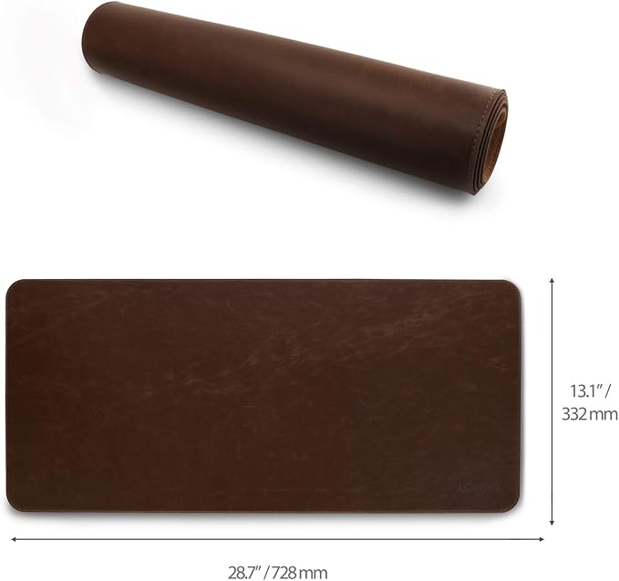 Londo Leather Extended Mouse Pad – Large Desk Mat for Office & Gaming, Smooth Writing Surface, Non-Slip Base, Durable & Stylish Workspace Accessory
