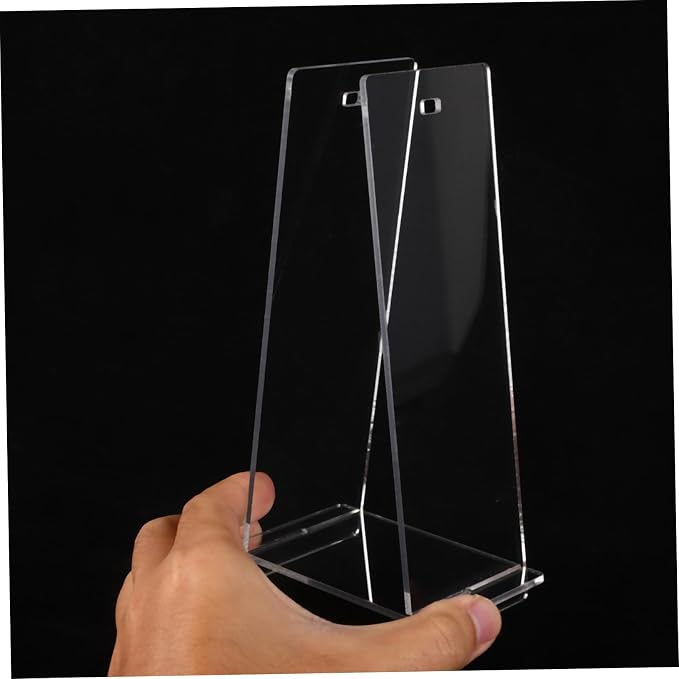 Transparent Acrylic Desk Calendar Holder Modern Minimalist Display Stand for Tabletop Calendars for Home and Office Decor Portable Flip Rack