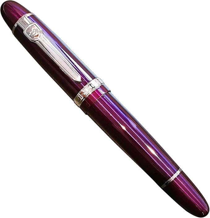 JH159 Rollerball and Ballpoint Pens (Purple+Silver Clip)