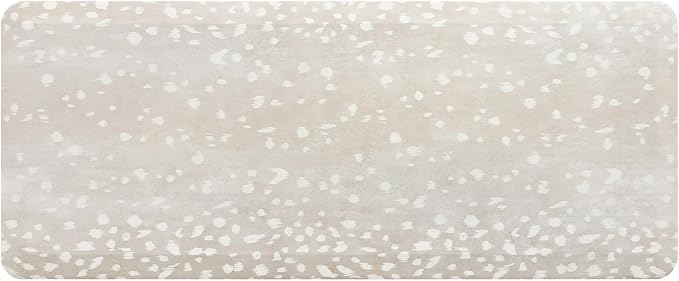 House of Noa Nama Standing Mat – Anti-Fatigue Kitchen Mats for Floor, Cushioned & Non-Slip Kitchen Comfort Mat for Standing, Thick Foam Anti-Fatigue Mat for Kitchen & Workspaces, Fawn Shea 22" x 54"