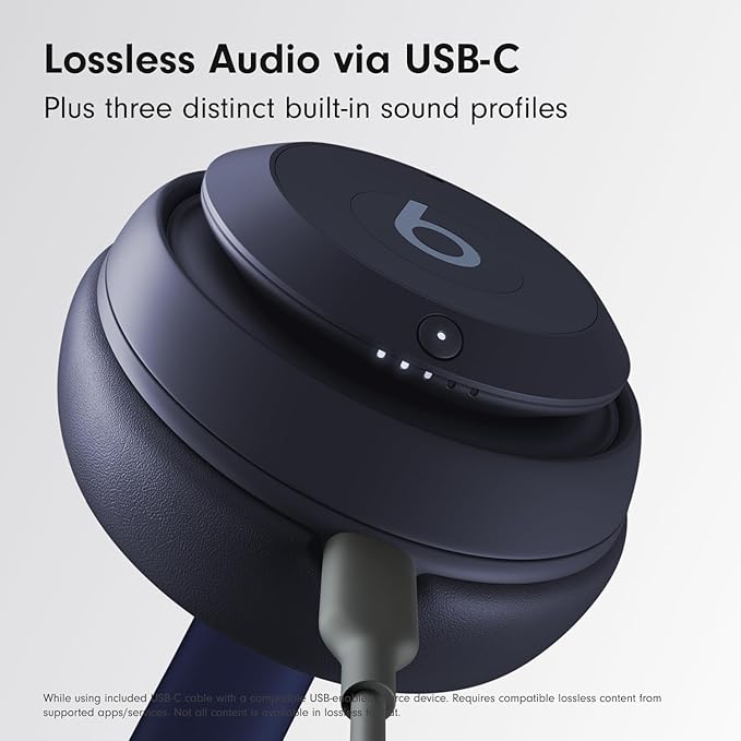 Beats Studio Pro - Premium Wireless Over-Ear Headphones- Up to 40-Hour Battery Life, Active Noise Cancelling, USB-C Lossless Audio, Apple & Android Compatible - Navy