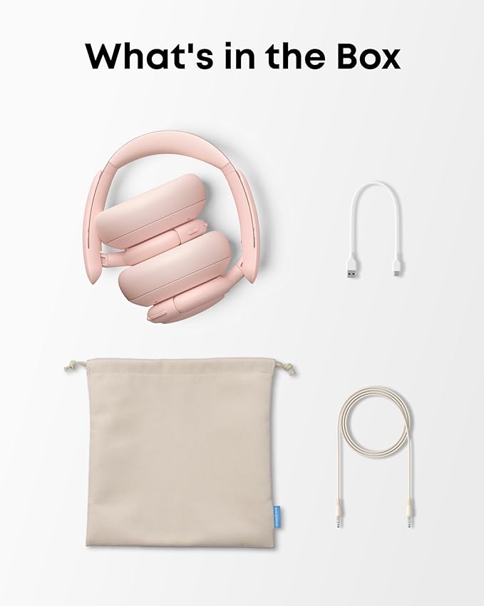 soundcore Life Q30 by Anker, Hybrid Active Noise Cancelling Headphones with Multiple Modes, Hi-Res Sound, Custom EQ via App, 50H Playtime, Comfortable Fit, Bluetooth, Multipoint Connection