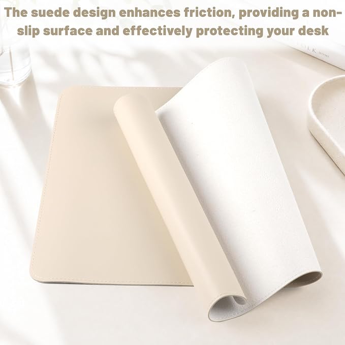 Leather Desk Mat, Desk Pad for Keyboard and Mouse Large Mouse Pads for Desk | Waterproof Desk Mat, Desk Matt for Desktop, Laptop Blotter, Keyboard Pad, Large Mouse Pad, Desk Essentials