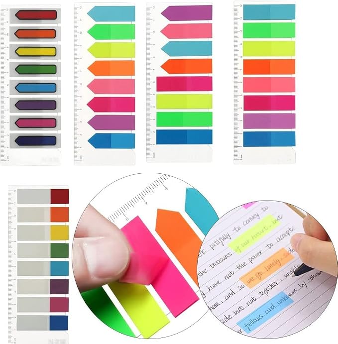 80Pcs/Set Bookmark Stationery Index Flags Office Supplies Tab Strip Label Paster Sticker Loose-Leaf Memo Pad Sticky Notes(4)