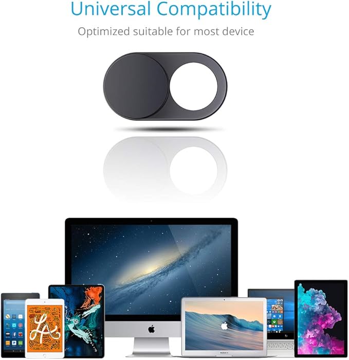 CloudValley Upgrade Magnetic Webcam Cover, [6-Pack] 0.023 inch Metal Camera Cover Slide for Mac, iPad, MacBook Pro, MacBook Air, Laptops, PC/Computer, Tablets, Web Blocker Protect Your Privacy