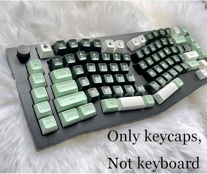 Guffercty kred SA Profile PBT Keycaps,173 Set Double Shot Durable Keycaps for Custom Mechanical Keyboard Mod Fit 60% 100% Layout for Gamers Typists (Salon Style)