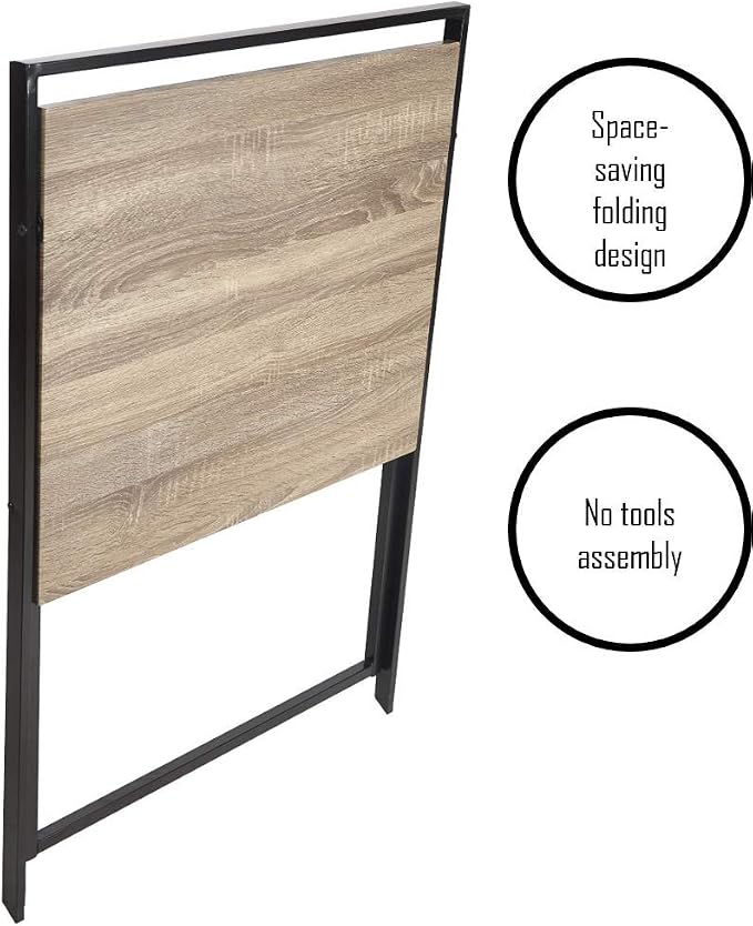 Urban Lifestyle Compact Folding Desk, Wood