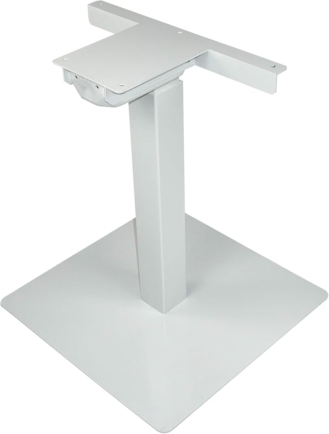 PROGRESSIVE AUTOMATIONS Height Adjustable Single Desk Frame - DIY Small Electric Standing Desk Bar Table Lift, 25.5" Stroke, 180 lbs Force, FLT-01 White