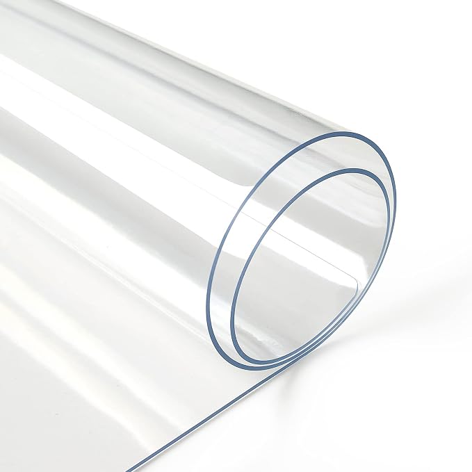 Deep Dream 1.5mm Thick 40 Inches Clear Round Table Protector, Round Table Cover, Tablecloth Protector, Table Protector for Dining Room Table & Office